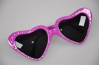 Brille pink Herz