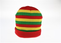 Beanie red/yellow/green