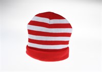 Beanie red/white