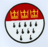 Bügelbild Wappen rund 9cm 