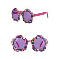 Brille Flower Power mehrfarbig