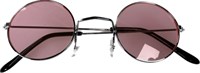 Brille rund pink