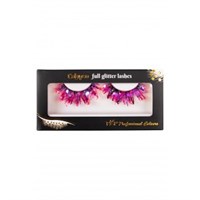 Eyelashes Calypso glitter fluor pink