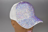 Cap white glitter