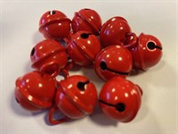 Little bells Ø15mm red 10pcs.