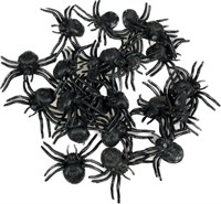 Spiders black 24pcs.