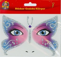 Sticker glitter silver