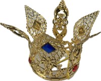 Crown small gold with stones