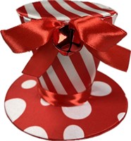 Mini hat with bow red/white