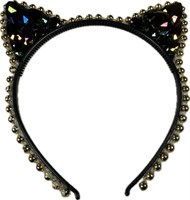 Hair circlet cat with stones