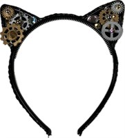 Hair circlet cat Steampunk