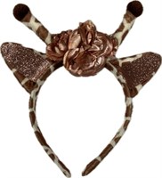 Diadem giraffe with flowers