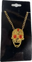 Necklace skull gold