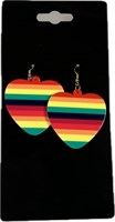 Earrings Heart rainbow