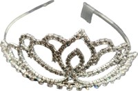 Diadem Strass silber 15x12x5cm