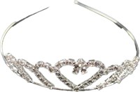 Diadeem strass zilver 15x12x3cm