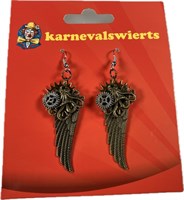 Oorbellen Steampunk vleugels