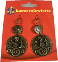 Earrings Steampunk skull