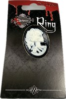 Ring halloween zwart/wit