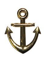 Brooch anchor gold