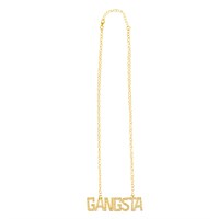 Ketting GANGSTA goud strass