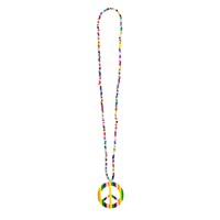 Necklace peace rainbow