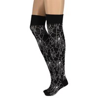 Stockings overknee spiderweb black