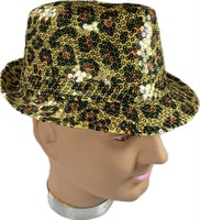 Hat sequins leo