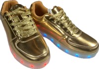 Sneaker gold with LED