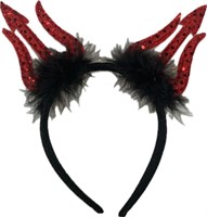 Hairband devil's fork sequins