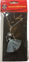 Necklace silver skeleton bride 