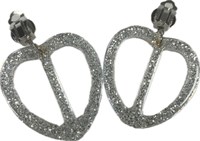 Earrings silver Heart