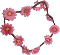 Hairband Daisies pink