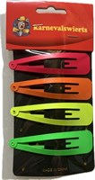 Hair clips neon 4 pcs.