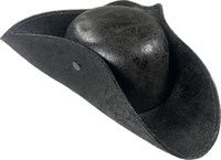 Tricorn hat black antique