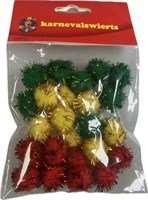 Pompons mini r/ye/gr 24pcs.