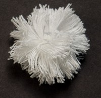 Pompoms white 4 pcs. (70mm)