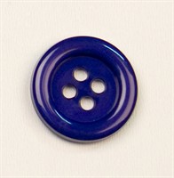 Knoop 22mm blauw (3.6mm) 10st.