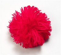 Pompons rood 4 st. (70mm)