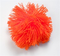 Pompons oranje 4 st. (70mm)