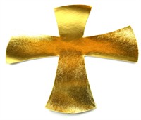 Embleem kruis (g) goud