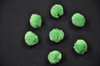 Pompons green 25mm 10Pcs.