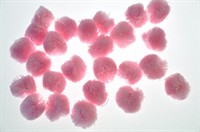 Pompons rosa 25mm 10St.