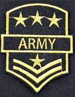 Emblem Army (Stars+Stripes) 7x9cm