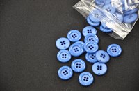 Button Ø22mm steel blue 10pcs.