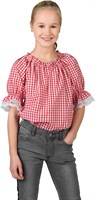 Western blouse red/white