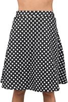 Skirt black dots white