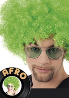 Perücke Afro grün 