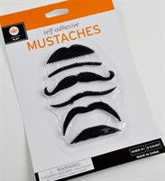 Mustaches black 6 pieces