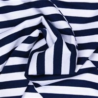 Scarf blue/white stripes